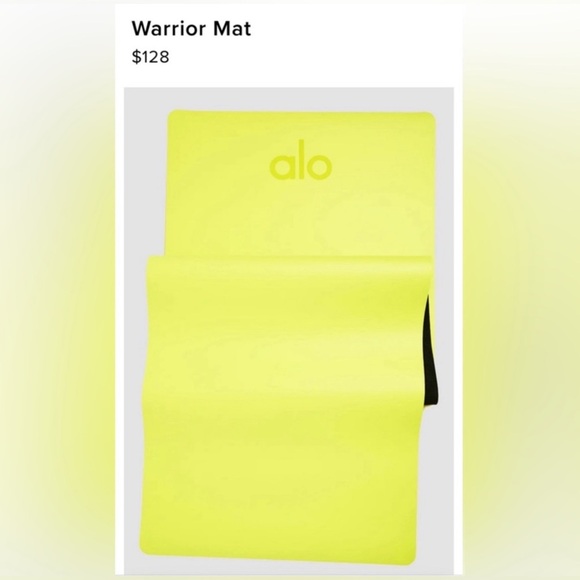 Alo Yoga Warrior Mat Bundle in Highlighter - INCL Mat. Grip Towel, Block - Picture 4 of 14